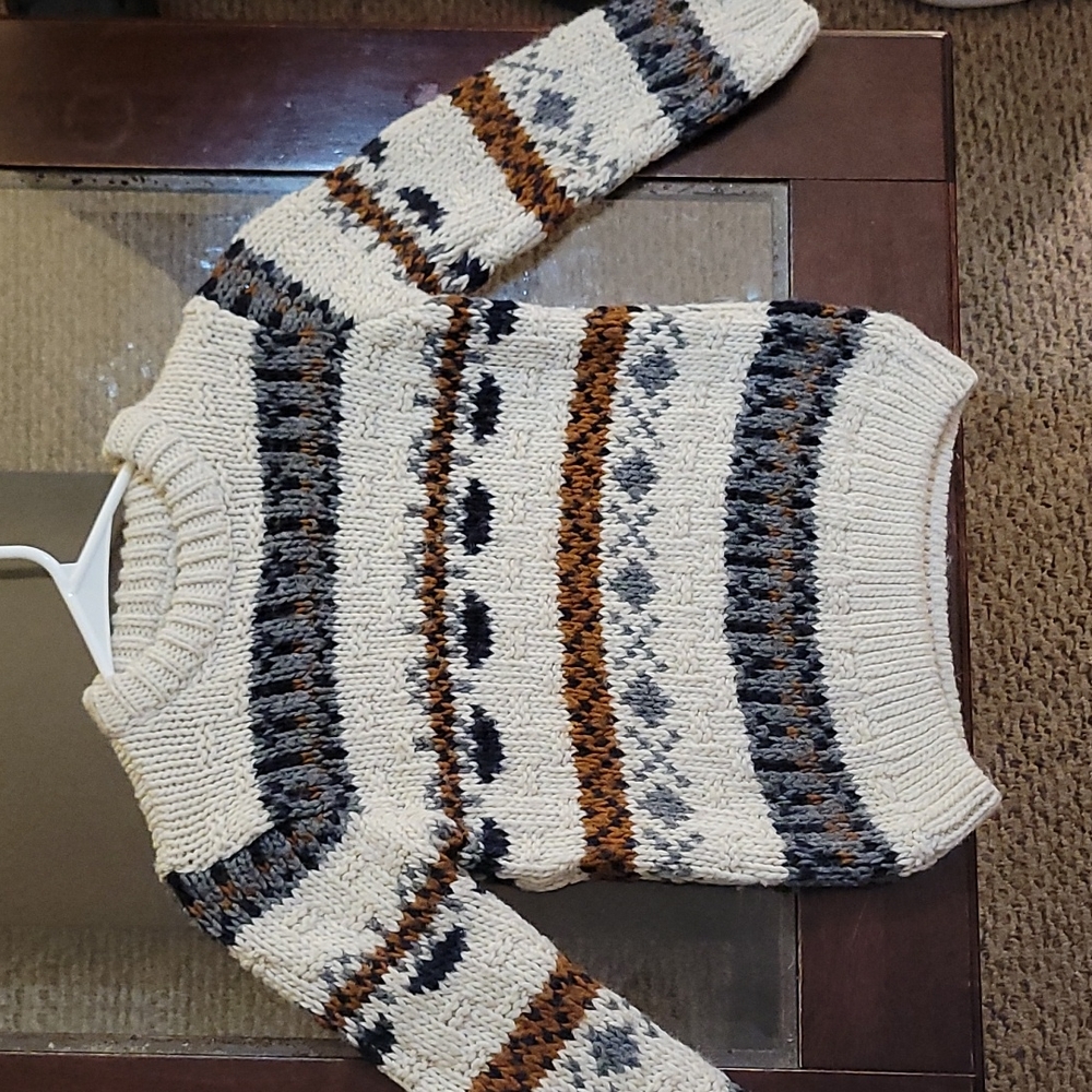 Boys Jacquard Knit Sweater